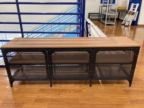 テレビ台 ブラウン×ブラック アイアン