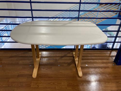 ナフコ ソファダイニング3点セット ホワイト×グレー 221