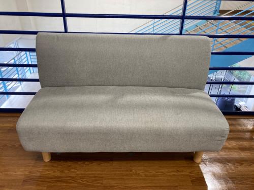 ナフコ ソファダイニング3点セット ホワイト×グレー 221