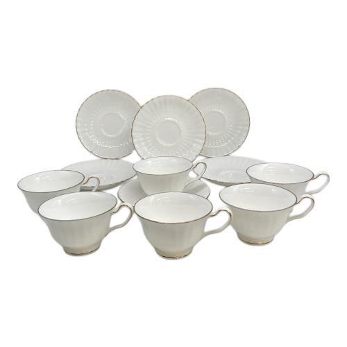 Noritake (ノリタケ) 金彩カップ&ソーサー ボーンチャイナ 6Pセット