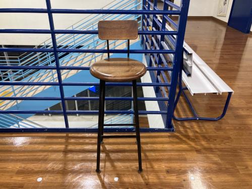 カウンターチェアー ブラウン×ブラック インダストリアル調