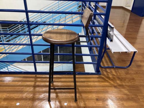 カウンターチェアー ブラウン×ブラック インダストリアル調