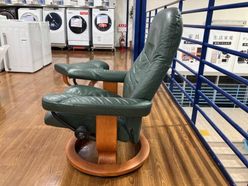 Ekornes (エコーネス) ストレスレスチェア ブラック×ブラウン 214 オットマン付