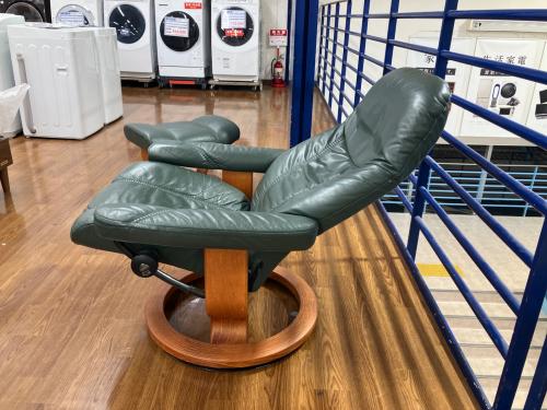 Ekornes (エコーネス) ストレスレスチェア ブラック×ブラウン 214 オットマン付