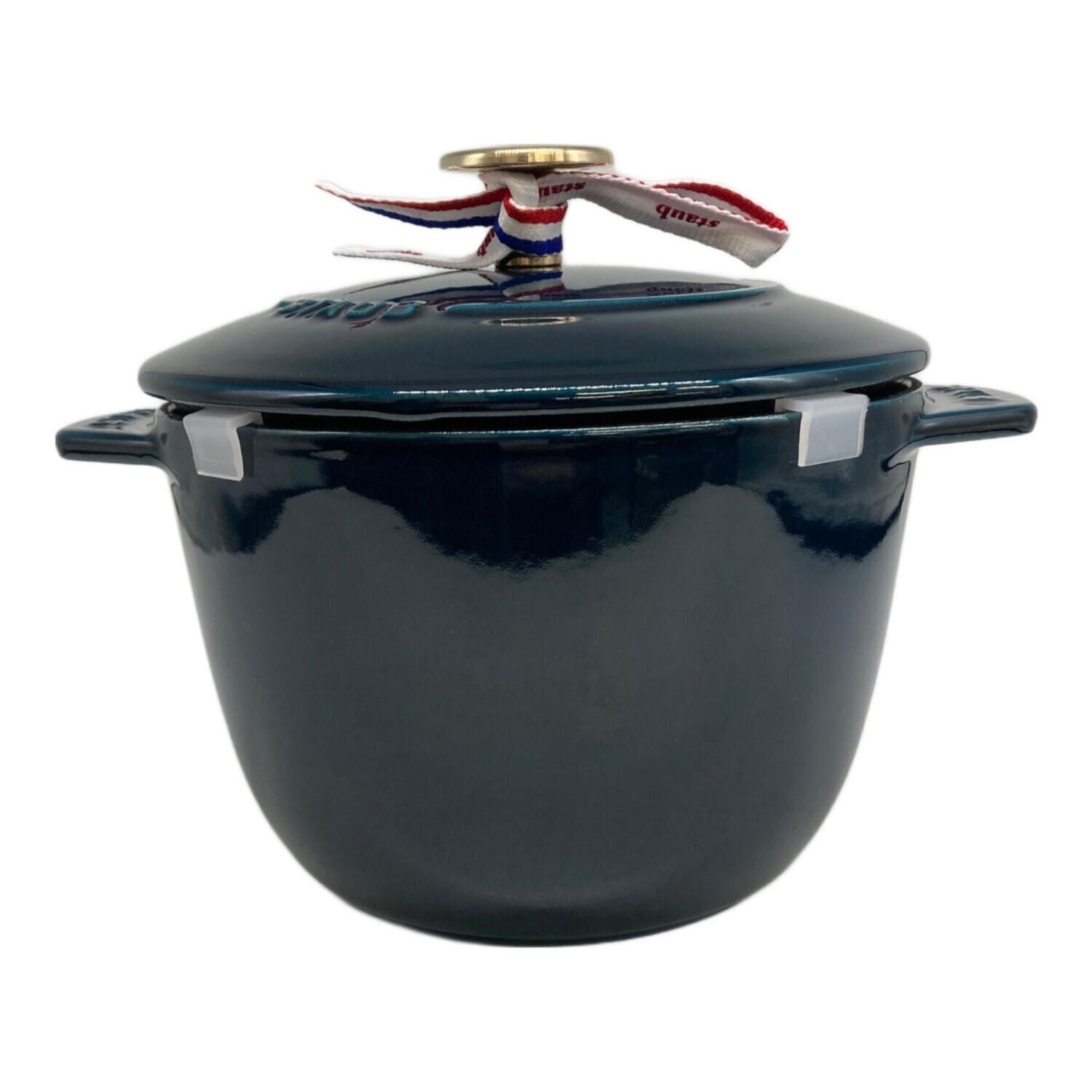 Staub (ストウブ) ラ・ココット de GOHAN ラ・メール 16cm ネイビー