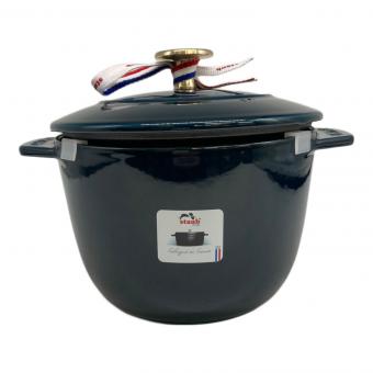 Staub (ストウブ) ラ・ココット de GOHAN ラ・メール 16cm ネイビー 1023918 ココット・ロンド