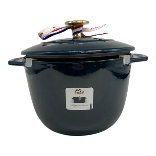 Staub (ストウブ) ラ・ココット de GOHAN ラ・メール 16cm ネイビー 1023918 ココット・ロンド