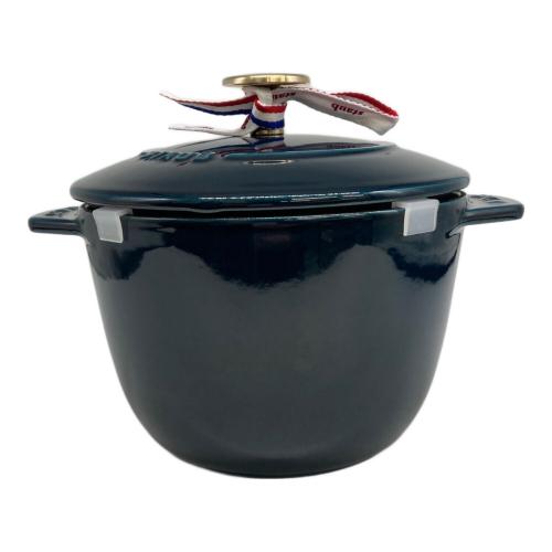 Staub (ストウブ) ラ・ココット de GOHAN ラ・メール 16cm ネイビー 1023918 ココット・ロンド