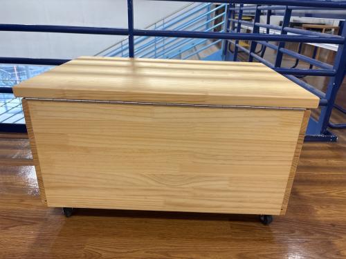 HUG HUG 収納BOX ナチュラル 28 キャスター付き パイン材