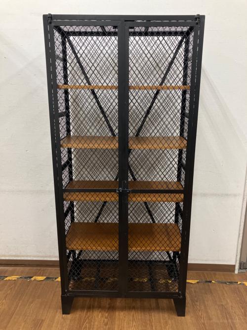 Knot antiques (ノットアンティークス) キャビネット ブラック 28 5段 CAGO LOCKER 80cm