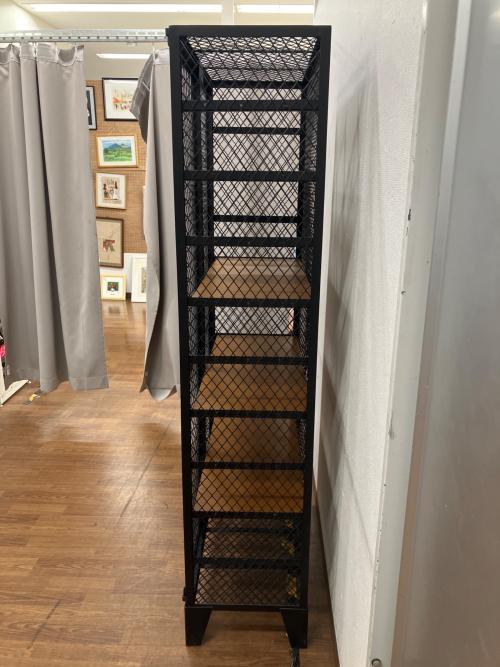 Knot antiques (ノットアンティークス) キャビネット ブラック 28 5段 CAGO LOCKER 80cm