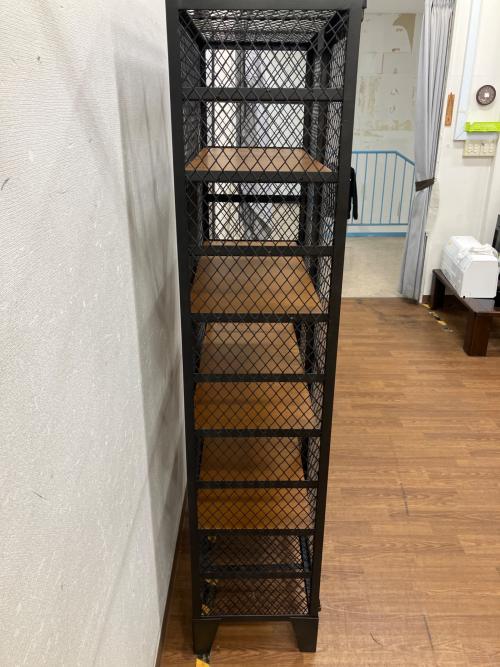 Knot antiques (ノットアンティークス) キャビネット ブラック 28 5段 CAGO LOCKER 80cm