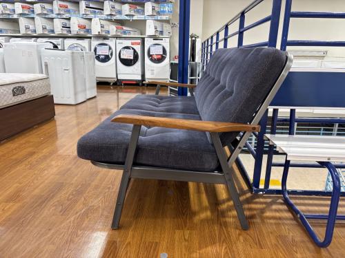 ACME Furniture (アクメファニチャー) 3人掛けソファー ブラウン×ネイビー アイアン×ファブリック/オーク材 グランビューソファー