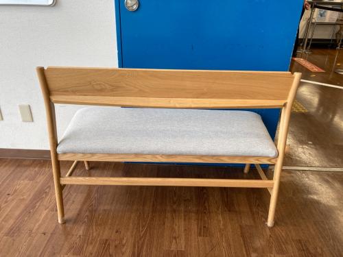 UNICO (ウニコ) ベンチ ナチュラル×グレー シグネ