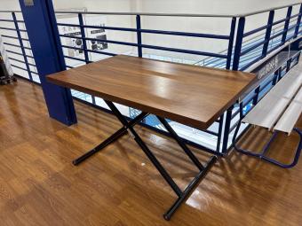 ニトリ 昇降デスク(手動) ブラウン DT NEW アクティブウォルナット