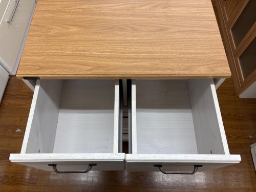 佐藤産業 (サトウサンギョウ) 3段チェスト ホワイト×ナチュラル BILY