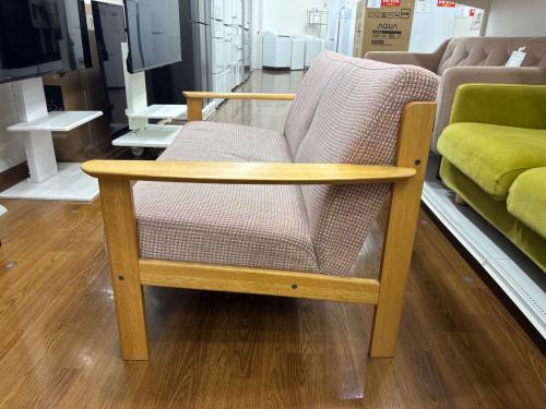 karimoku (カリモク) 2人掛けソファー ナチュラル×ピンク W13102S462 Chitano