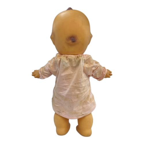 レトロ ソフビ キューピー人形 緑羽