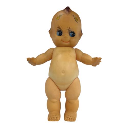 レトロ ソフビ キューピー人形 緑羽