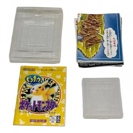 使用時間約1時間　ポケットモンスター ピカチュウ　ゲームボーイ専用カートリッジ ゲームボーイ用ソフト ポケットモンスター ピカチュウ -｜トレファクONLINE