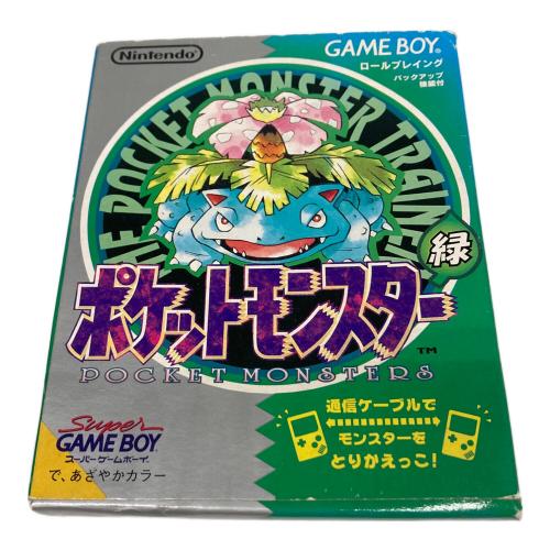 ゲームボーイ用ソフト 開封品 ポケットモンスター緑 -