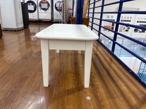 MOMO natural (モモナチュラル) ローテーブル ホワイト 290 引き出し付