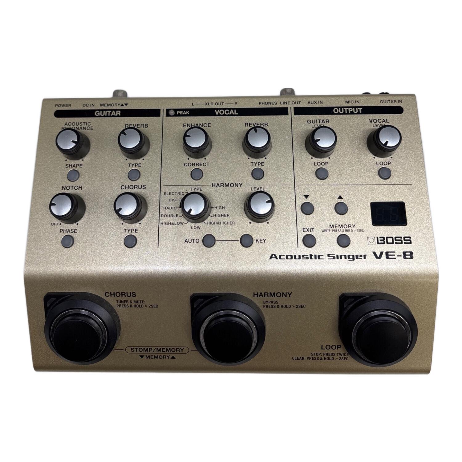 BOSS (ボス) マルチエフェクター VE-8 Acoustic Singer