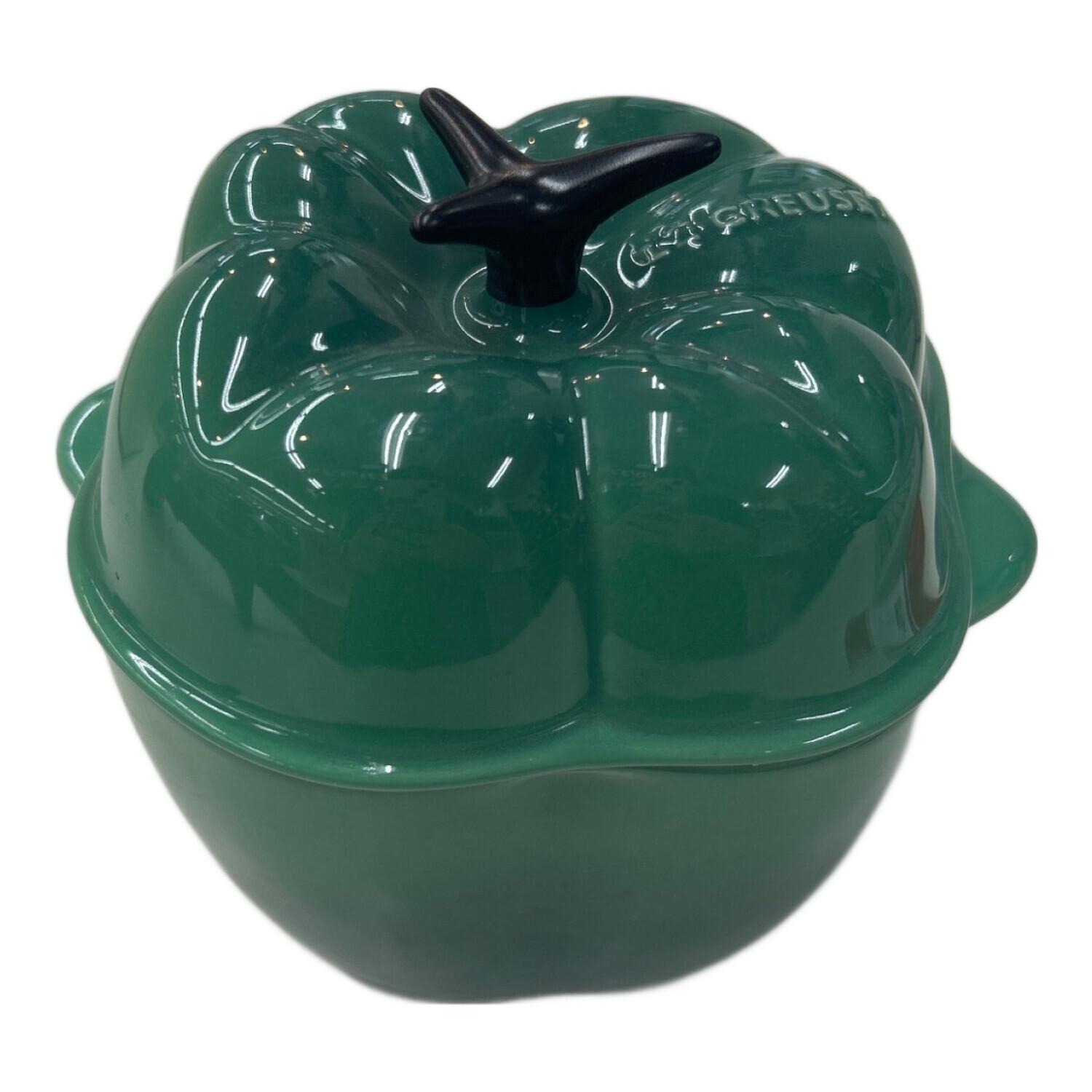 未使用級！レア 希少 ル・クルーゼ の ピーマン パプリカ ココット グリーン 未使用級！レア 希少 ル・クルーゼ の ピーマン パプリカ