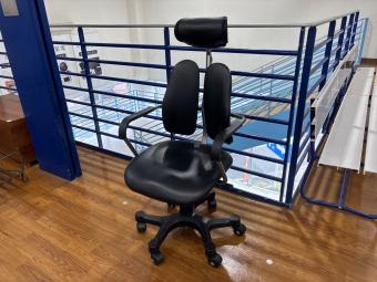 ドリームウェア ワークチェアー ブラック デュオレハイ