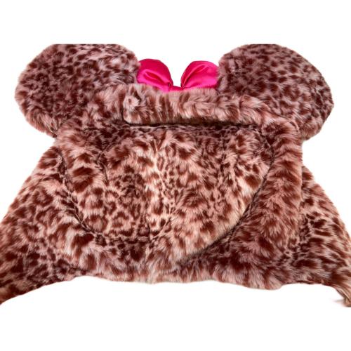 ファンキャップミニーヒョウ柄 ディズニーグッズ ピンク