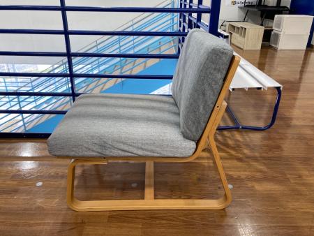 無印良品 (ムジルシリョウヒン) 1人掛けソファー ナチュラル×グレー