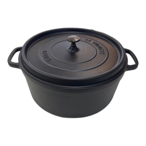 Staub (ストウブ) ピコ ココット ラウンド ブラック 32cm