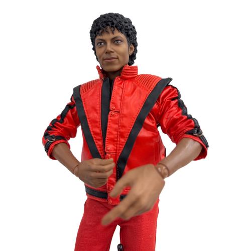 ホットトイズ フィギュア 【開封品】初回限定生産 マイケルジャクソン 1/6 フィギュア スリラー版