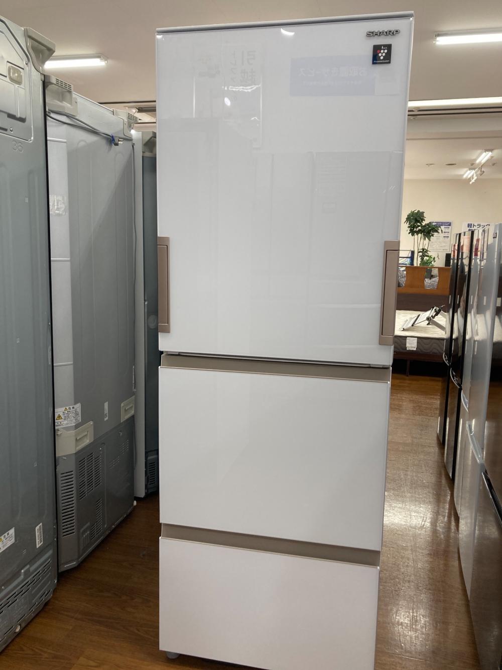 【送料込】SHARP 冷蔵庫　SJ-GH35G-W 350l 2024年製 SHARP (シャープ) 3ドア冷蔵庫 SJ-GH35G-W 2024年製 350L｜トレファク