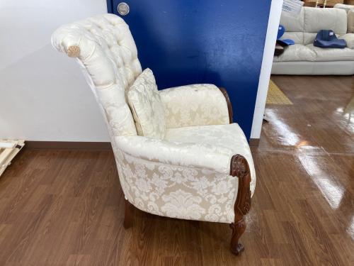 ロココ調ハイバックチェア ホワイト