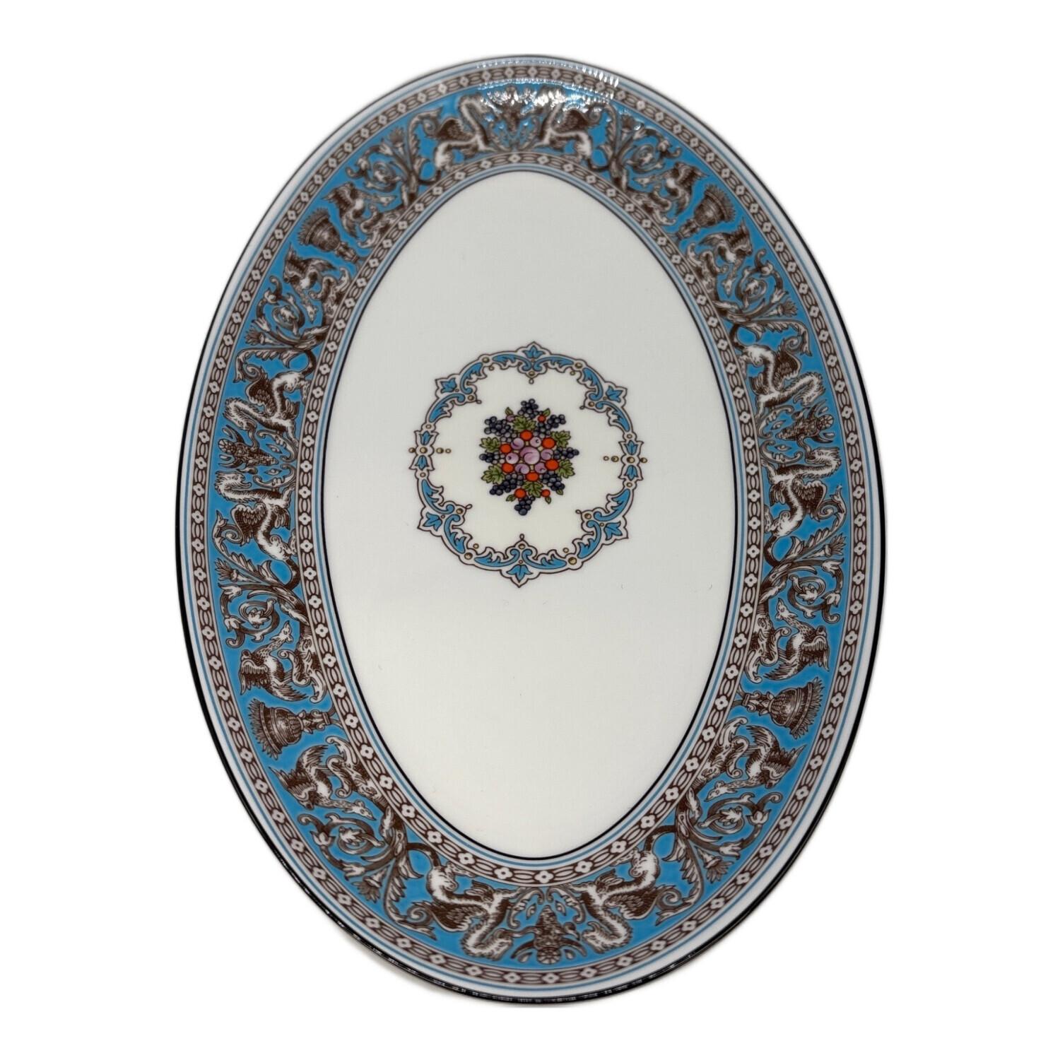 ウェッジウッド　フロレンティーン　ターコイズ　オーバルプレート　新品未使用 Wedgwood (ウェッジウッド) オーバルプレート フロレンティーン