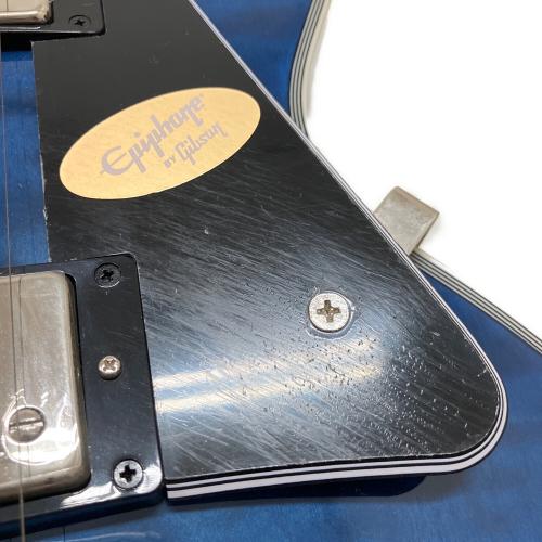 EPIPHONE (エピフォン) viper blue(島村楽器限定カラー) les paul custom quilt エレキギター @
