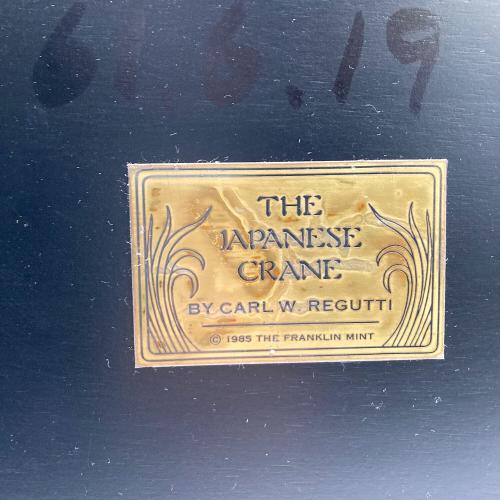 CARL W REGUTTI 置物 THE JAPANESE CRANE