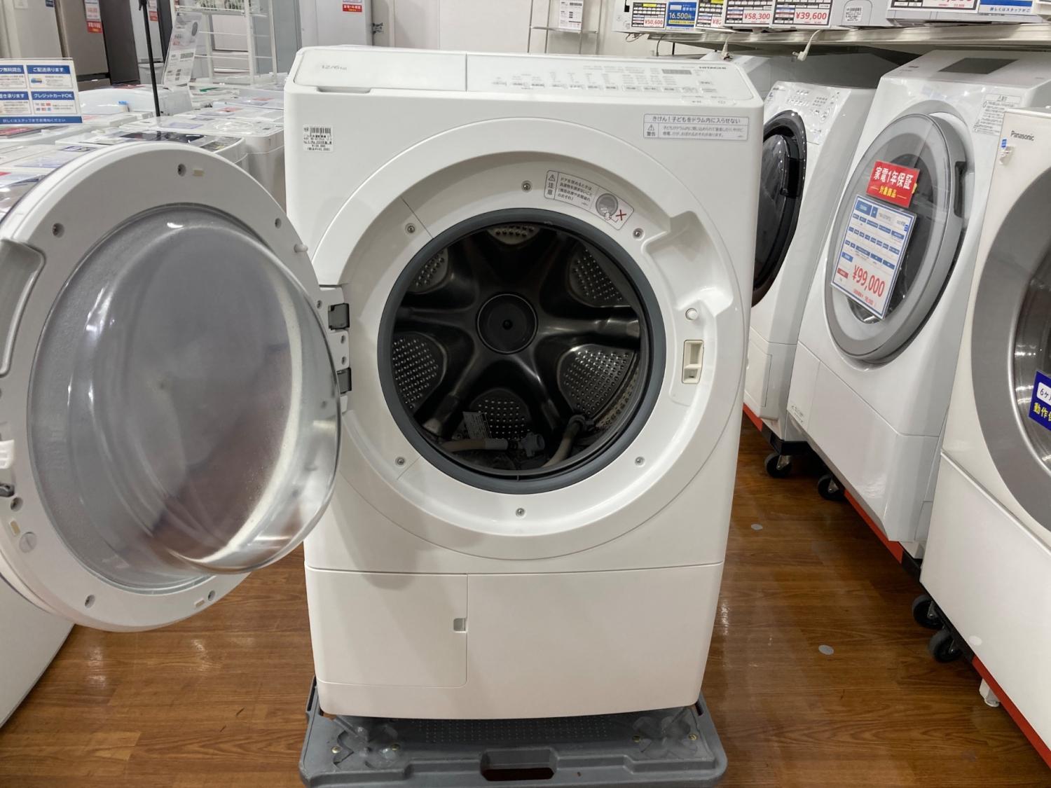 HITACHI (ヒタチ) ドラム式洗濯乾燥機 BD-SV120JL 2024年製 輸送ボルト