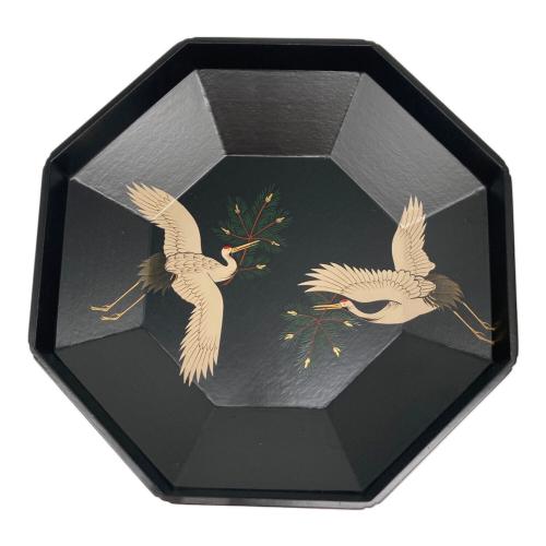 輪島塗 (ワジマヌリ) 茶道具 八角食龍 照作