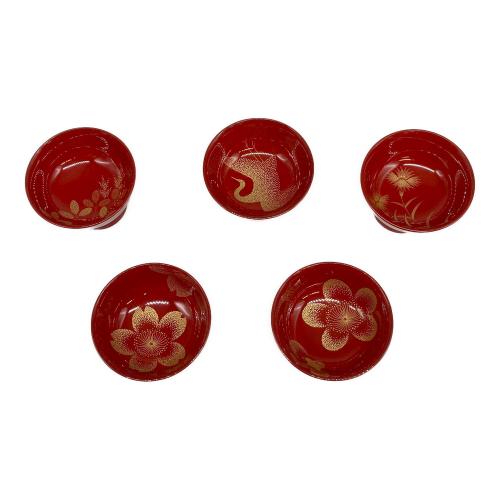 輪島塗 (ワジマヌリ) ぐい呑み 三谷吾一 レッド