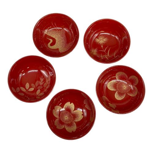 輪島塗 (ワジマヌリ) ぐい呑み 三谷吾一 レッド