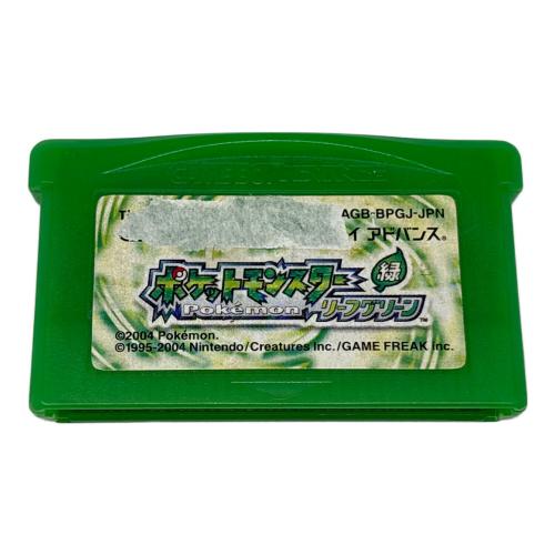 ゲームボーイアドバンス用ソフト ポケットモンスター リーフグリーン