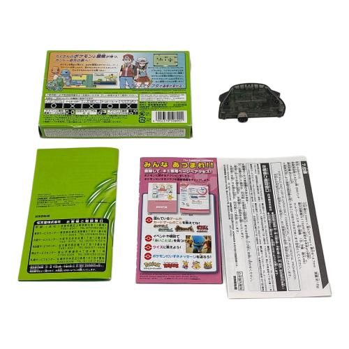 ゲームボーイアドバンス用ソフト ポケットモンスター リーフグリーン