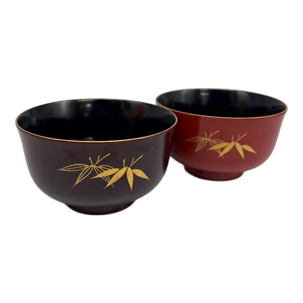 平安象彦　睦美椀 竹の葉文様　夫婦椀 象彦 (ゾウヒコ) 睦美椀 竹の葉｜トレファクONLINE