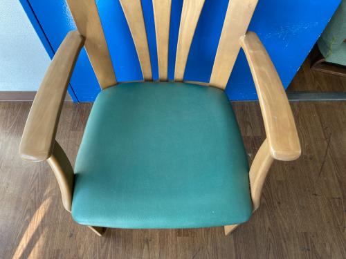 karimoku (カリモク) ダイニングチェアー ナチュラル×グリーン