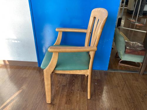 karimoku (カリモク) ダイニングチェアー ナチュラル×グリーン