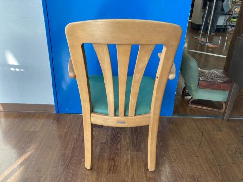 karimoku (カリモク) ダイニングチェアー ナチュラル×グリーン