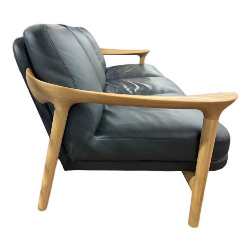 AMLYS 3人掛けソファー 189 ブラック×ナチュラル BRIDGE