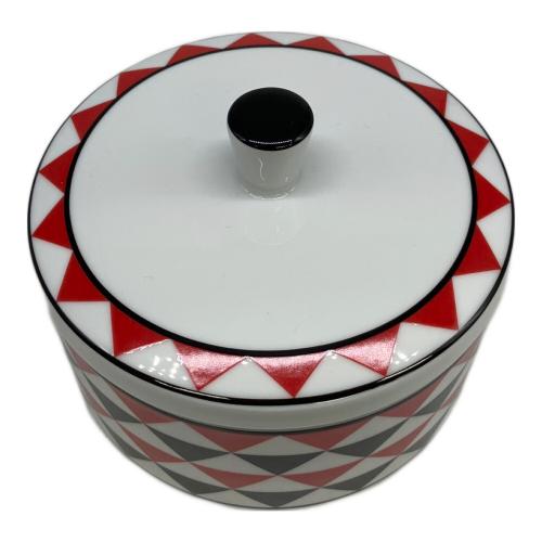 PRADA (プラダ) ポーセリングボックス OC2026 ブラック×レッド PORTA OGGETTI